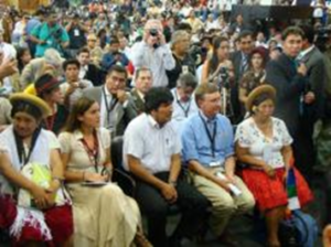 Cúpula Mundial dos Povos sobre Mudança Climática e Direitos da Mãe Terra, em Cochabamba/Bolívia, 2010 